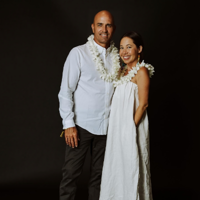 Kelly Slater together with his long time girlfriend Kalani Miller.